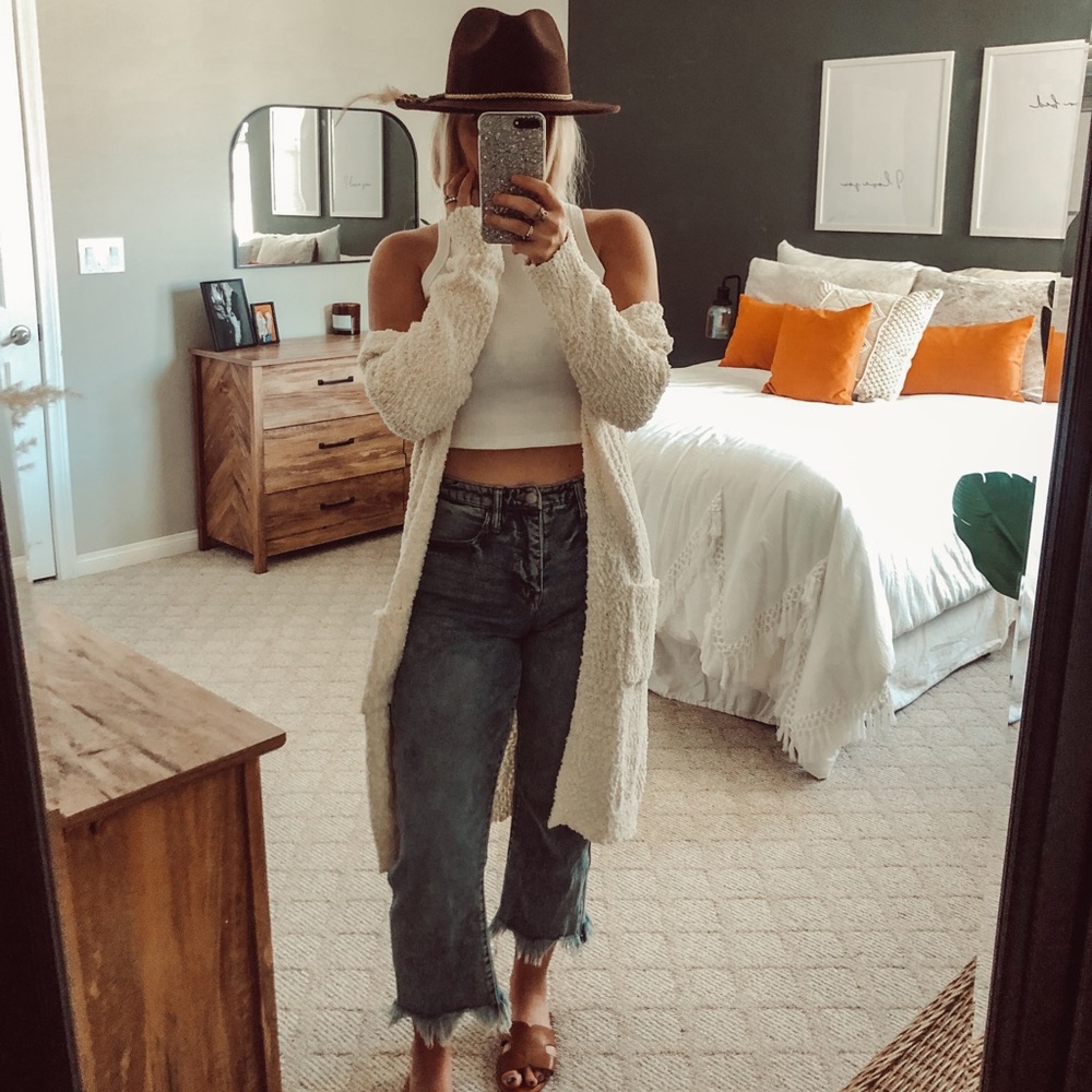NWOT Modern Canvas Cream Cardigan